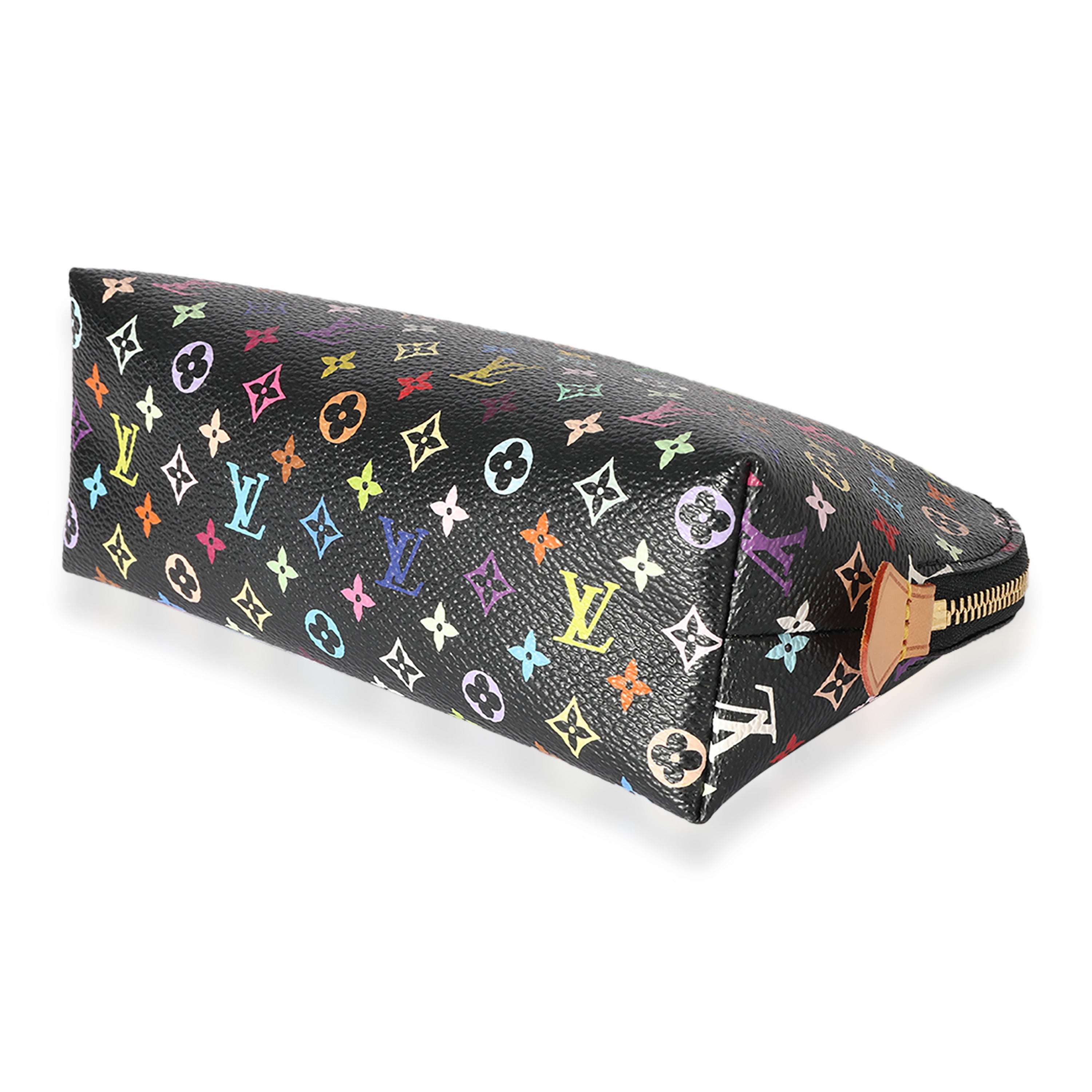 Louis Vuitton Louis Vuitton x Takashi Murakami Black Monogram Multicolore Cosmetic Pouch