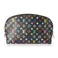 Louis Vuitton Louis Vuitton x Takashi Murakami Black Monogram Multicolore Cosmetic Pouch