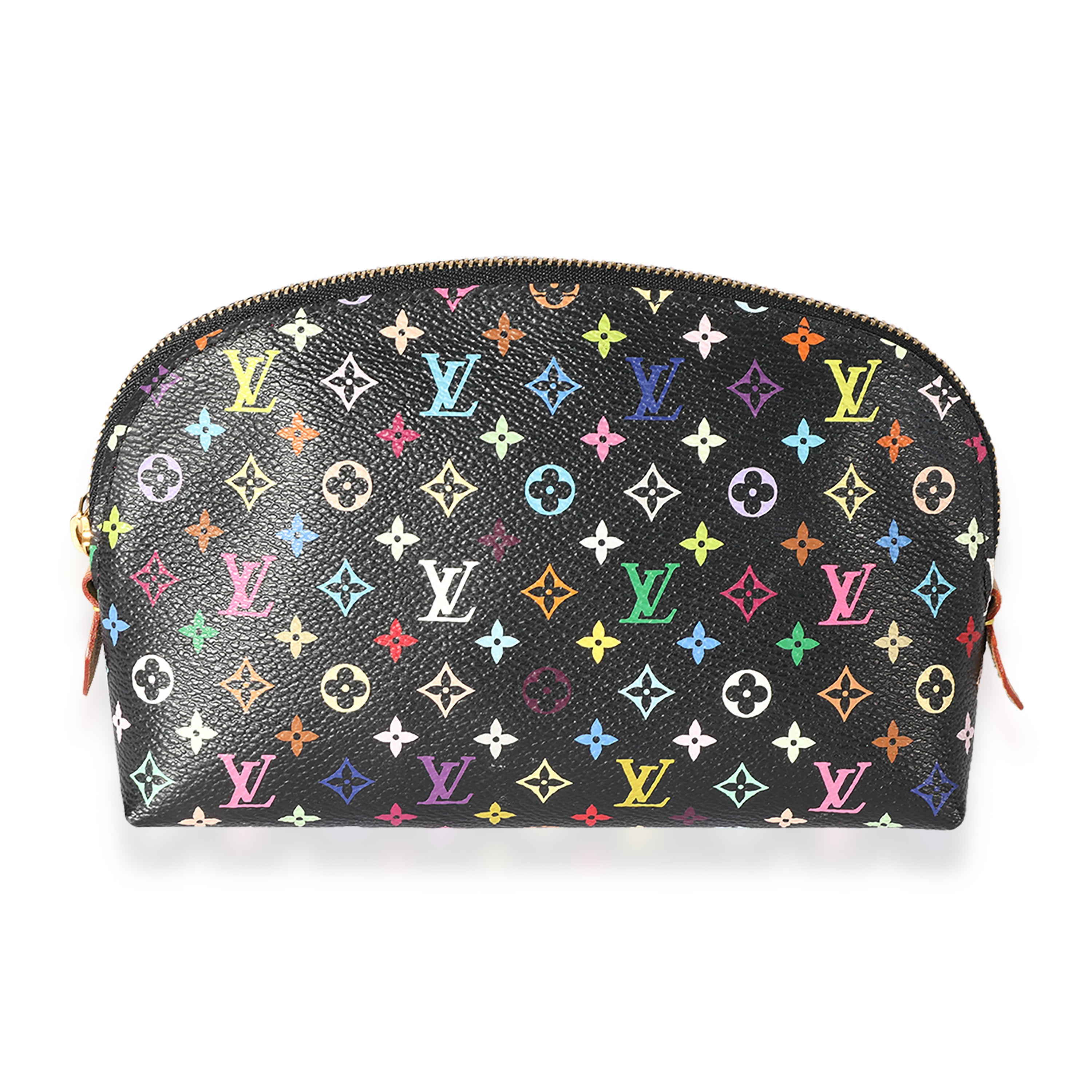 Louis Vuitton Louis Vuitton x Takashi Murakami Black Monogram Multicolore Cosmetic Pouch