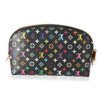 Louis Vuitton Louis Vuitton x Takashi Murakami Black Monogram Multicolore Cosmetic Pouch