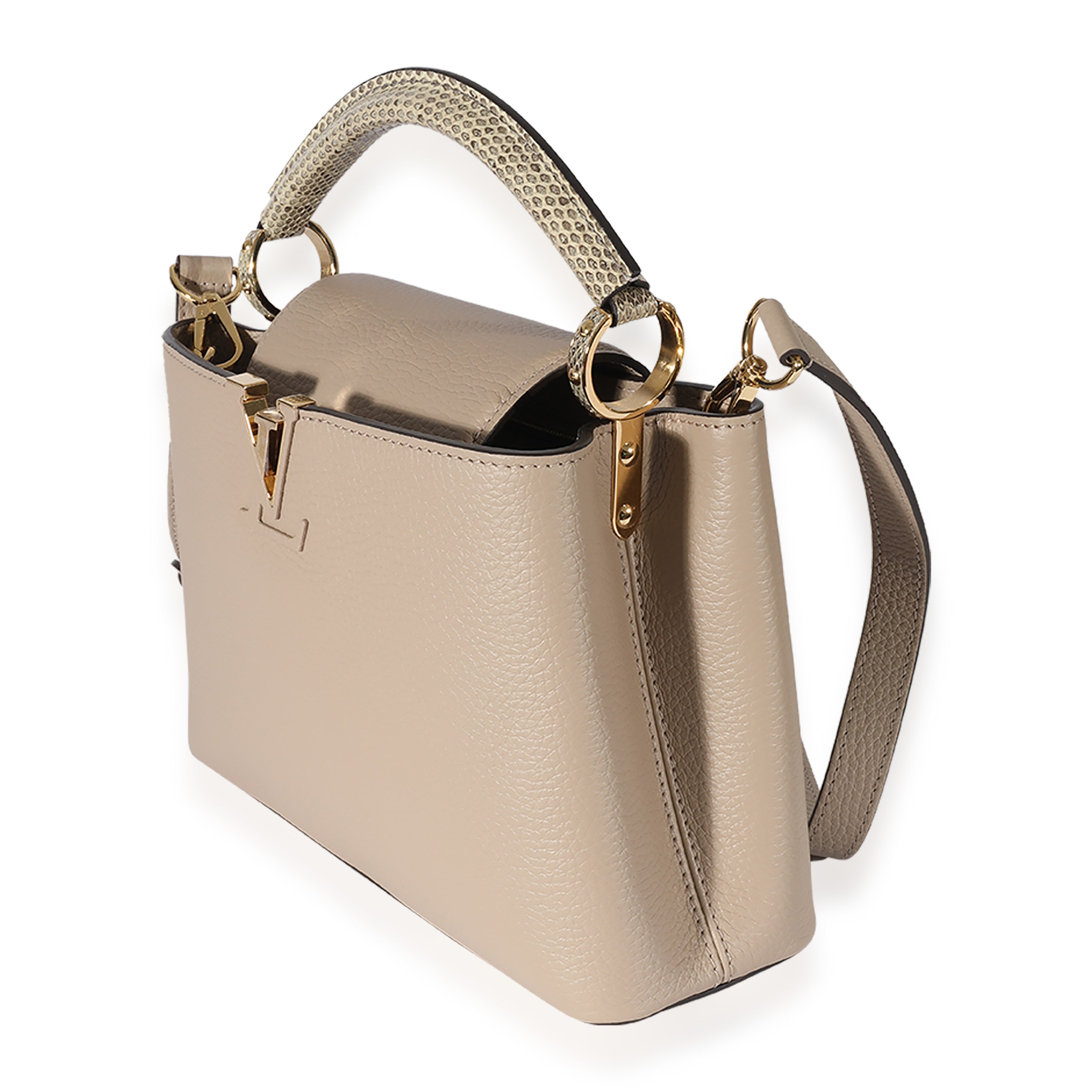 Louis Vuitton Louis Vuitton Galet Taurillon & Ayers Capucines BB