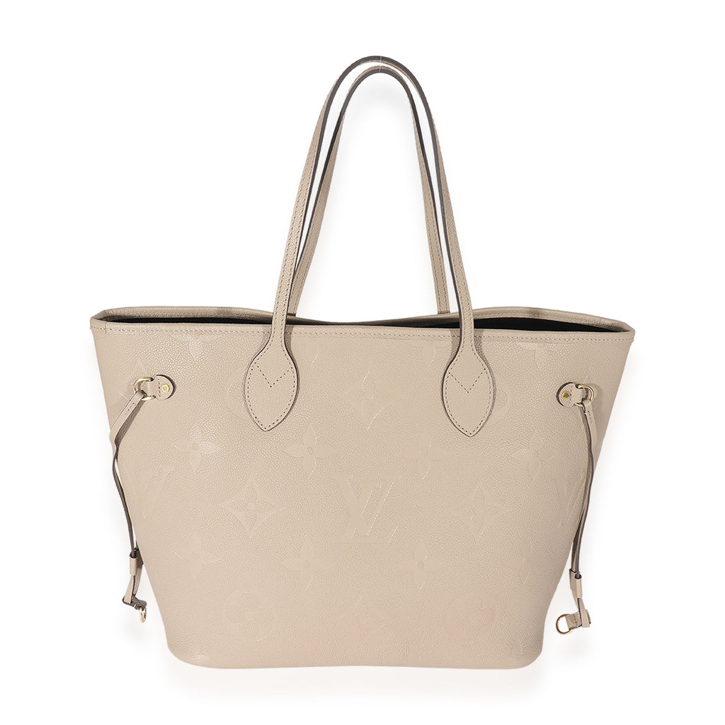 Louis Vuitton Louis Vuitton Tourterelle Monogram Empreinte Giant Neverfull MM