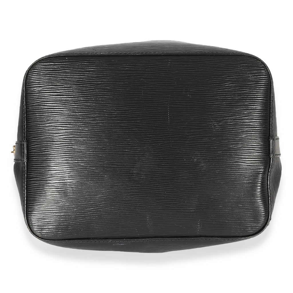 Louis Vuitton Louis Vuitton Vintage Black Leather Epi Noe
