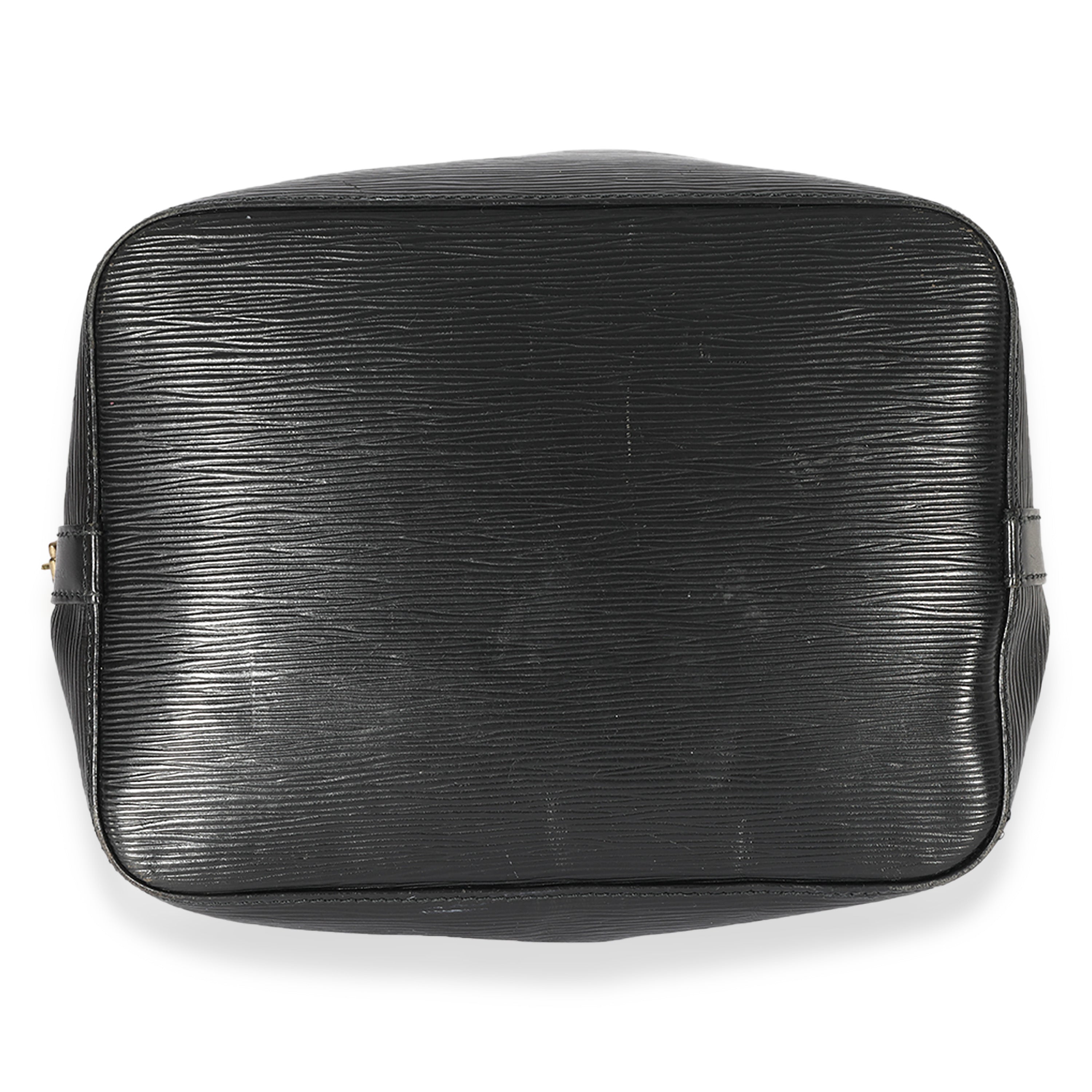 Louis Vuitton Louis Vuitton Vintage Black Leather Epi Noe