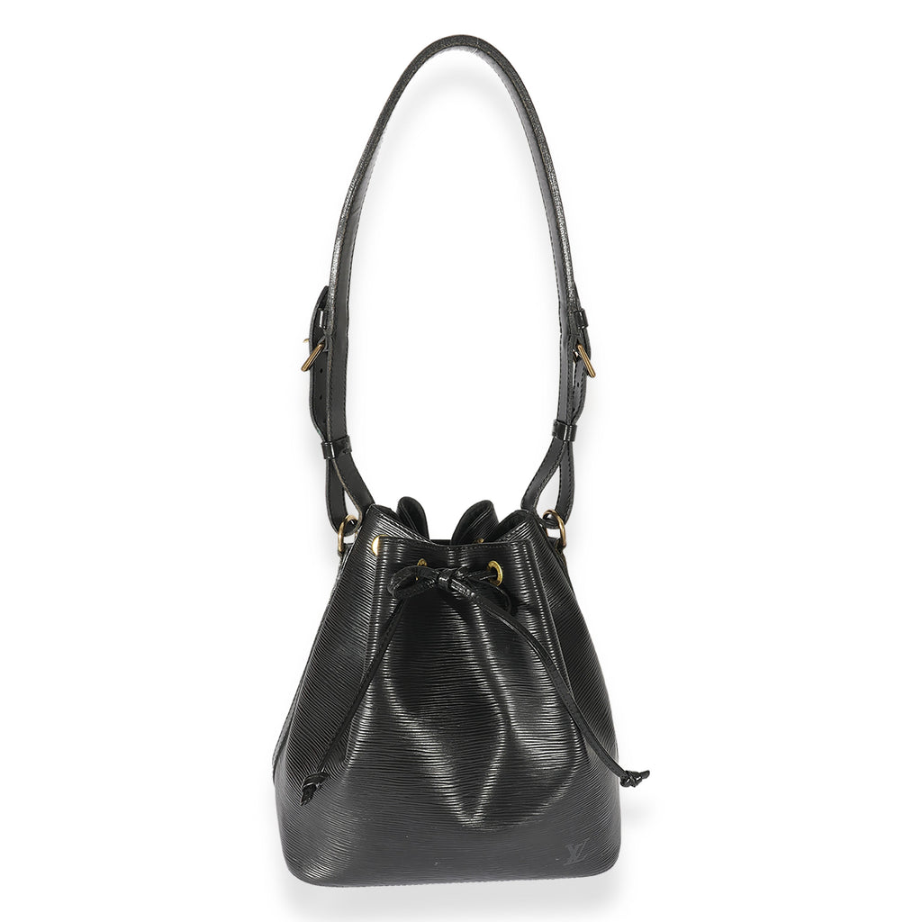 Louis Vuitton Louis Vuitton Vintage Black Leather Epi Noe