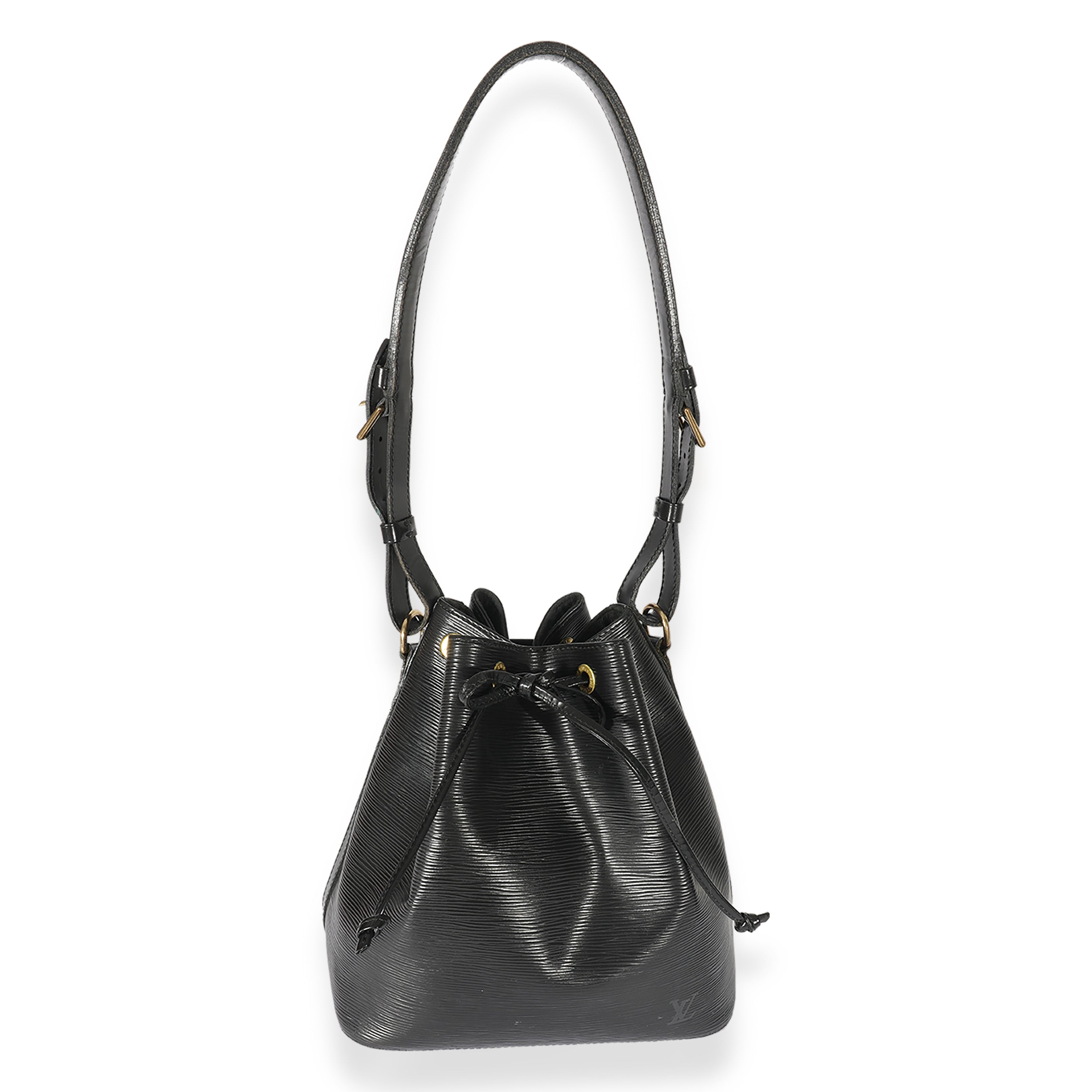 Louis Vuitton Louis Vuitton Vintage Black Leather Epi Noe