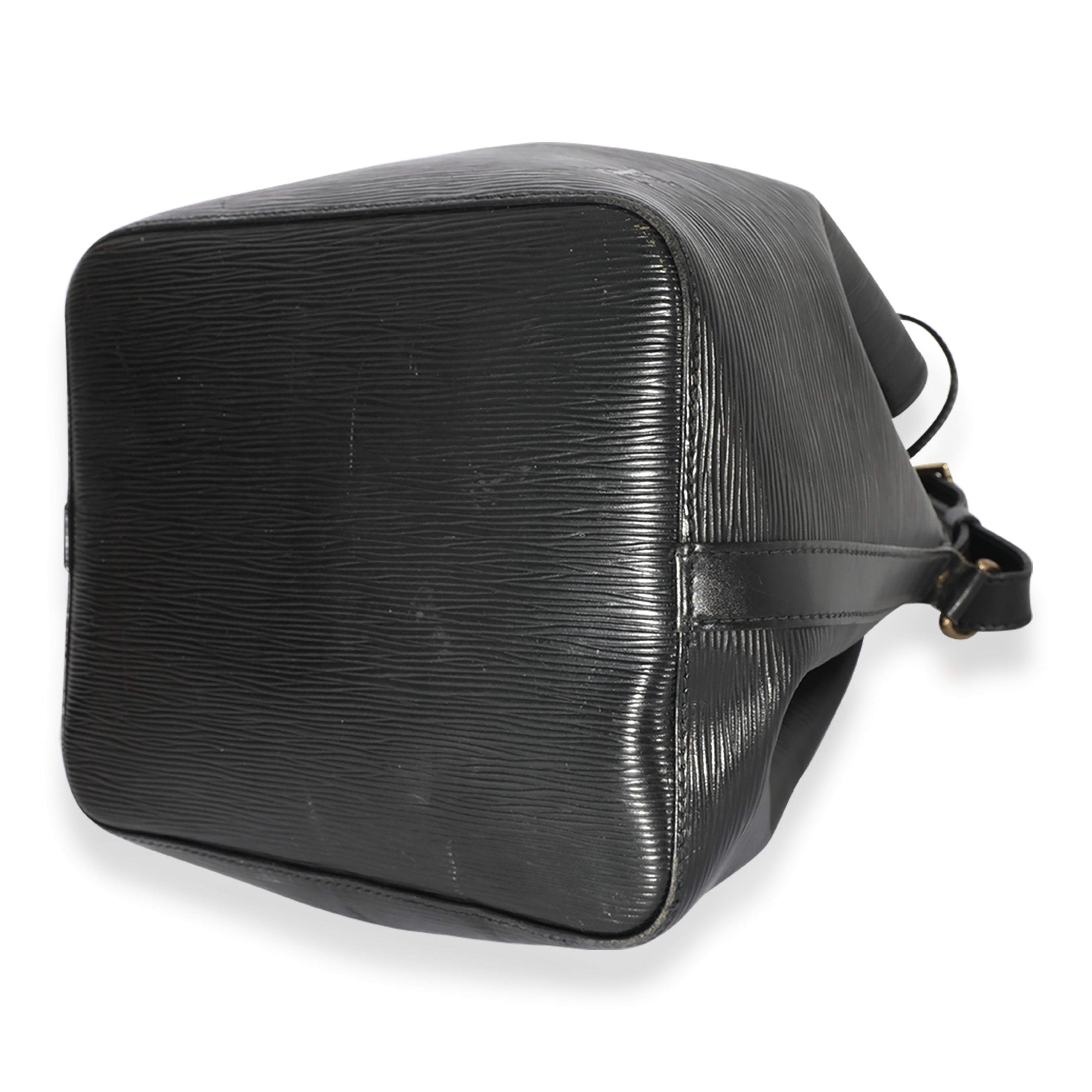 Louis Vuitton Louis Vuitton Vintage Black Leather Epi Noe