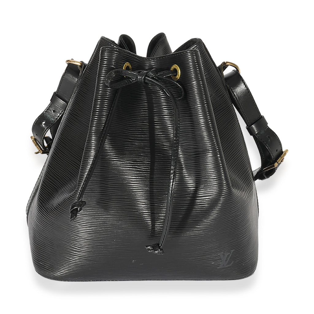 Louis Vuitton Louis Vuitton Vintage Black Leather Epi Noe