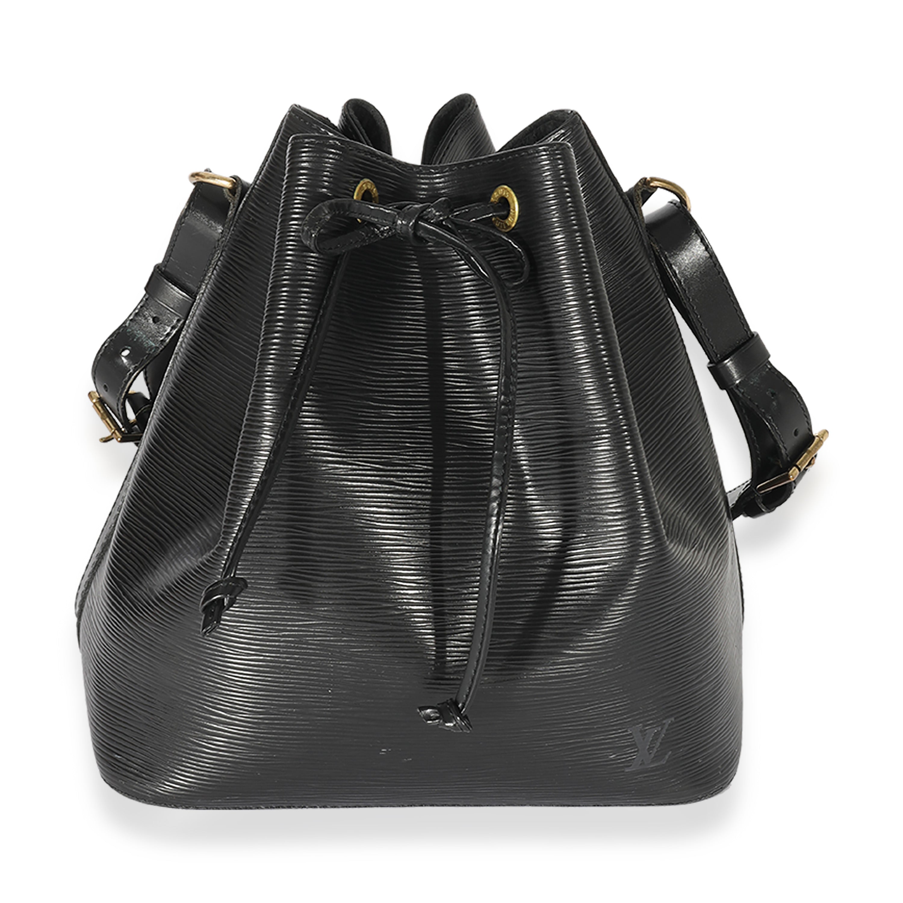 Louis Vuitton Louis Vuitton Vintage Black Leather Epi Noe