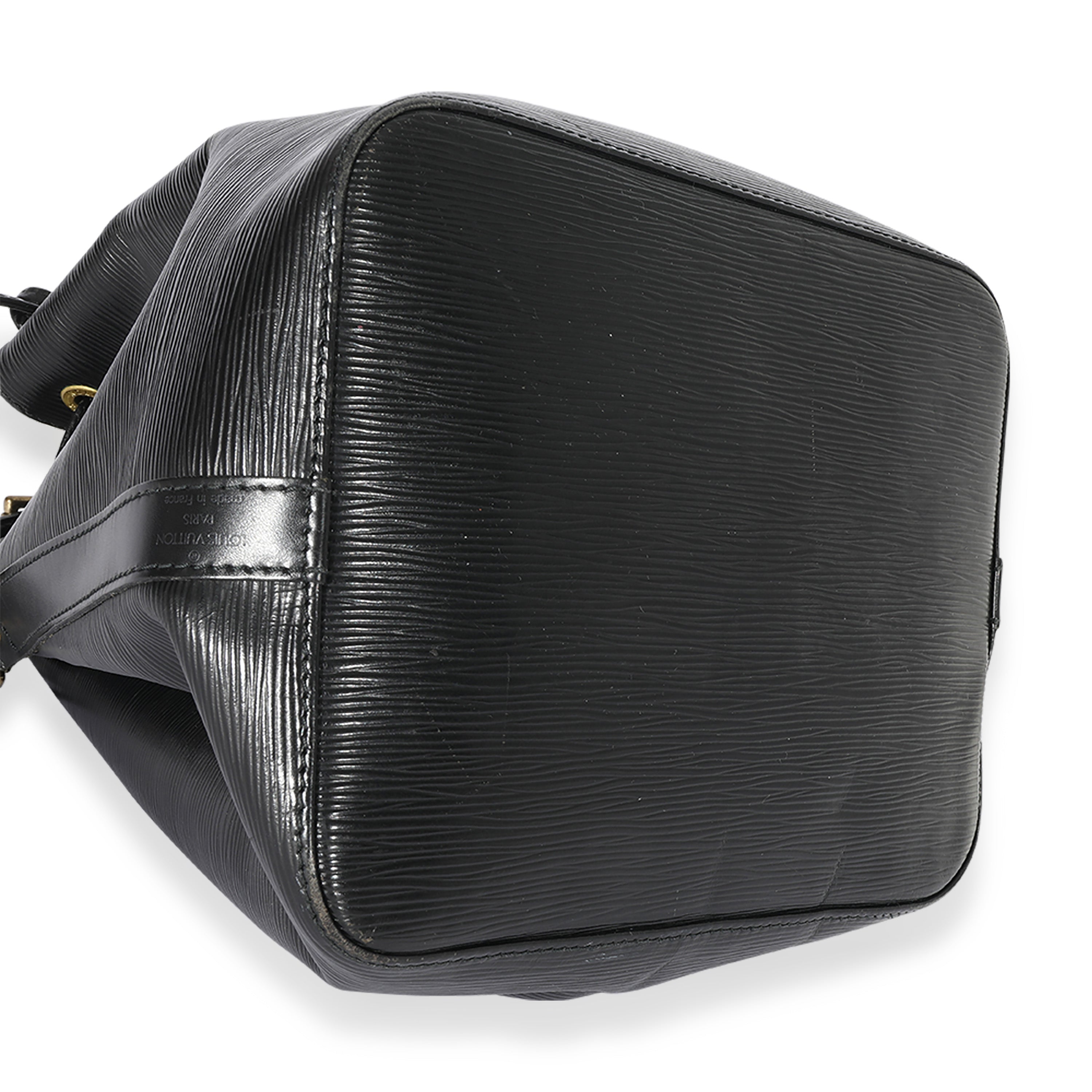 Louis Vuitton Louis Vuitton Vintage Black Leather Epi Noe