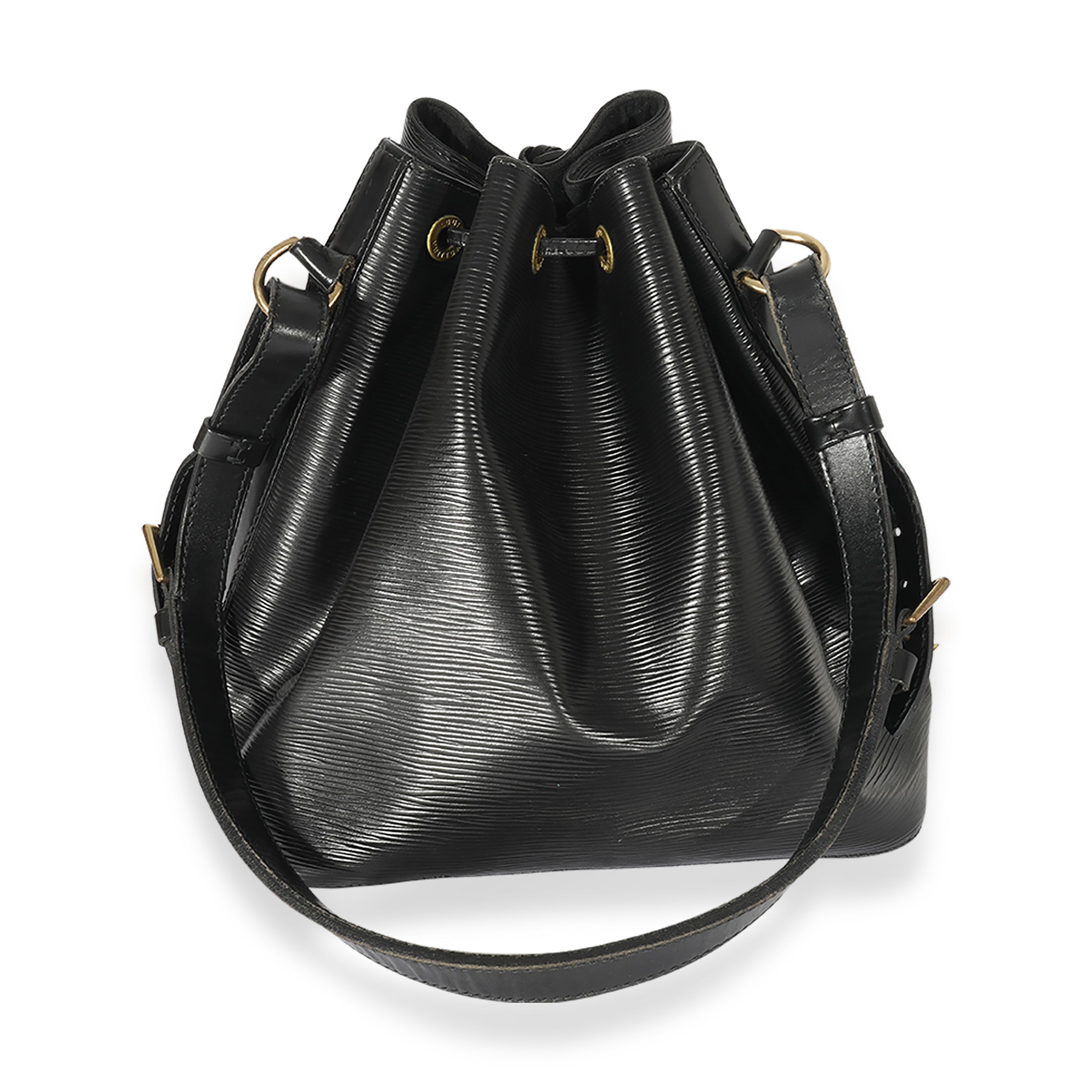 Louis Vuitton Louis Vuitton Vintage Black Leather Epi Noe