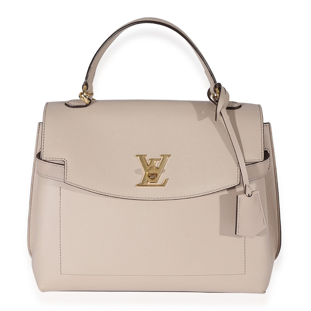 Louis Vuitton Louis Vuitton Greige Soft Calfskin Lockme Ever MM