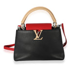 Louis Vuitton Louis Vuitton Black & Multicolor Leather Capucines BB