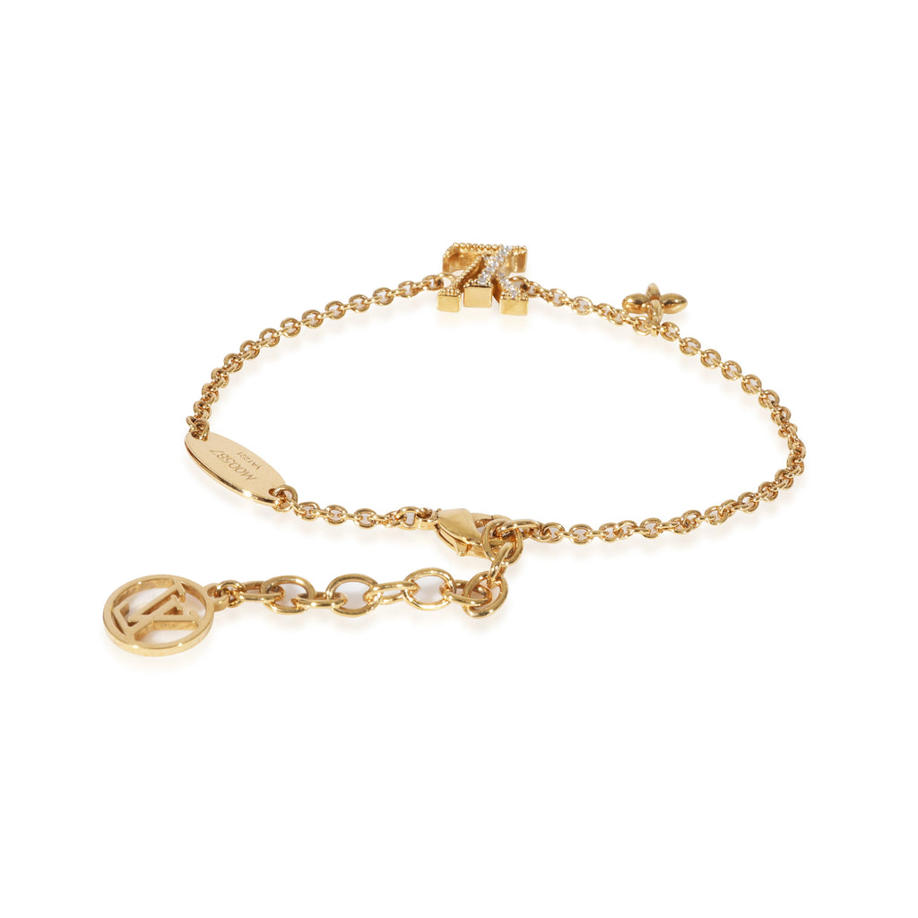 Louis Vuitton Louis Vuitton Gold Tone LV Iconic Bracelet