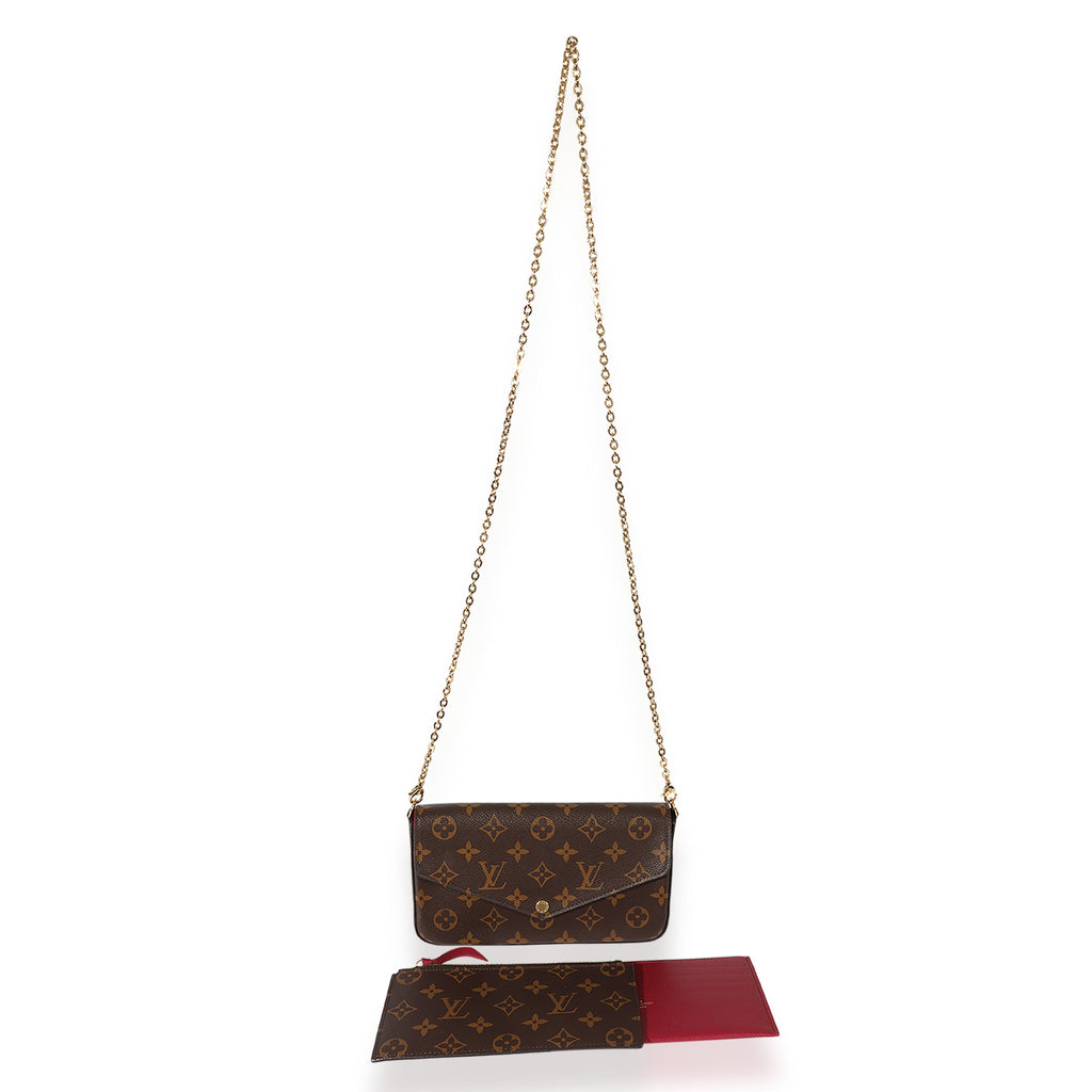 Louis Vuitton Louis Vuitton Fuchsia & Monogram Canvas Félicie Pochette