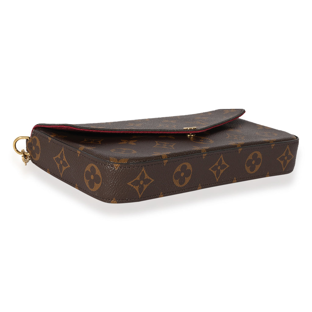 Louis Vuitton Louis Vuitton Fuchsia & Monogram Canvas Félicie Pochette
