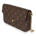 Louis Vuitton Louis Vuitton Fuchsia & Monogram Canvas Félicie Pochette