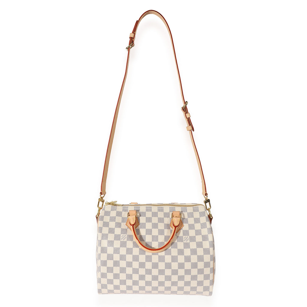 Louis Vuitton Louis Vuitton Canvas Damier Azur Bandouliere Speedy 30