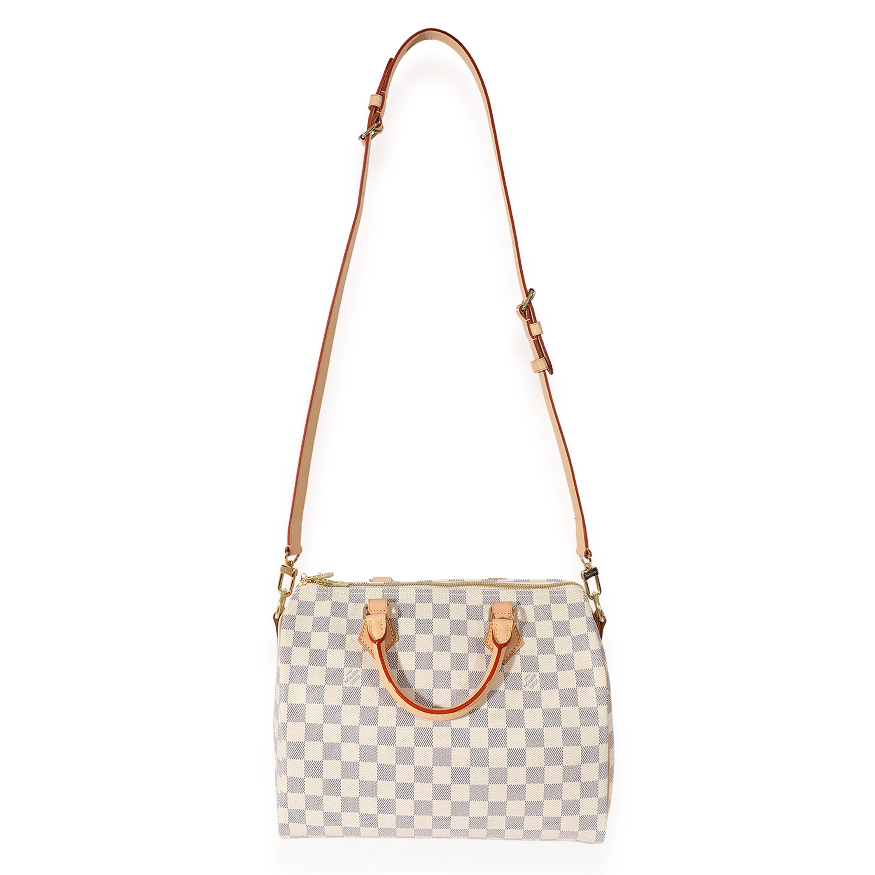 Louis Vuitton Louis Vuitton Canvas Damier Azur Bandouliere Speedy 30