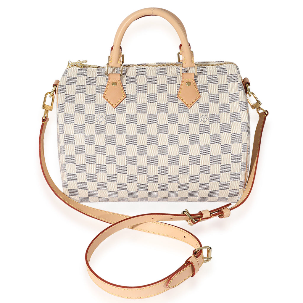 Louis Vuitton Louis Vuitton Canvas Damier Azur Bandouliere Speedy 30