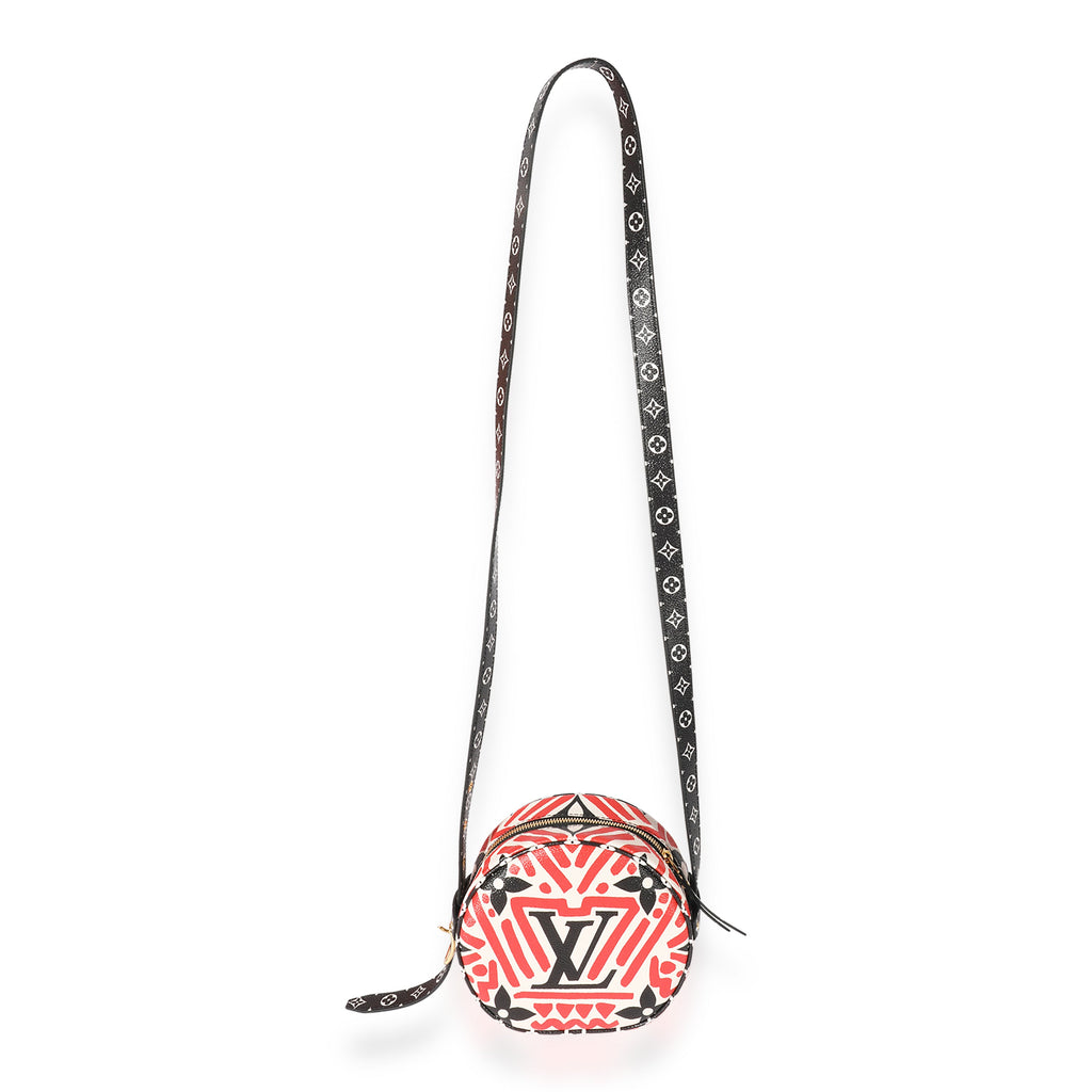 Louis Vuitton Louis Vuitton Cream & Red Giant LV Crafty Boite Chapeau Souple PM