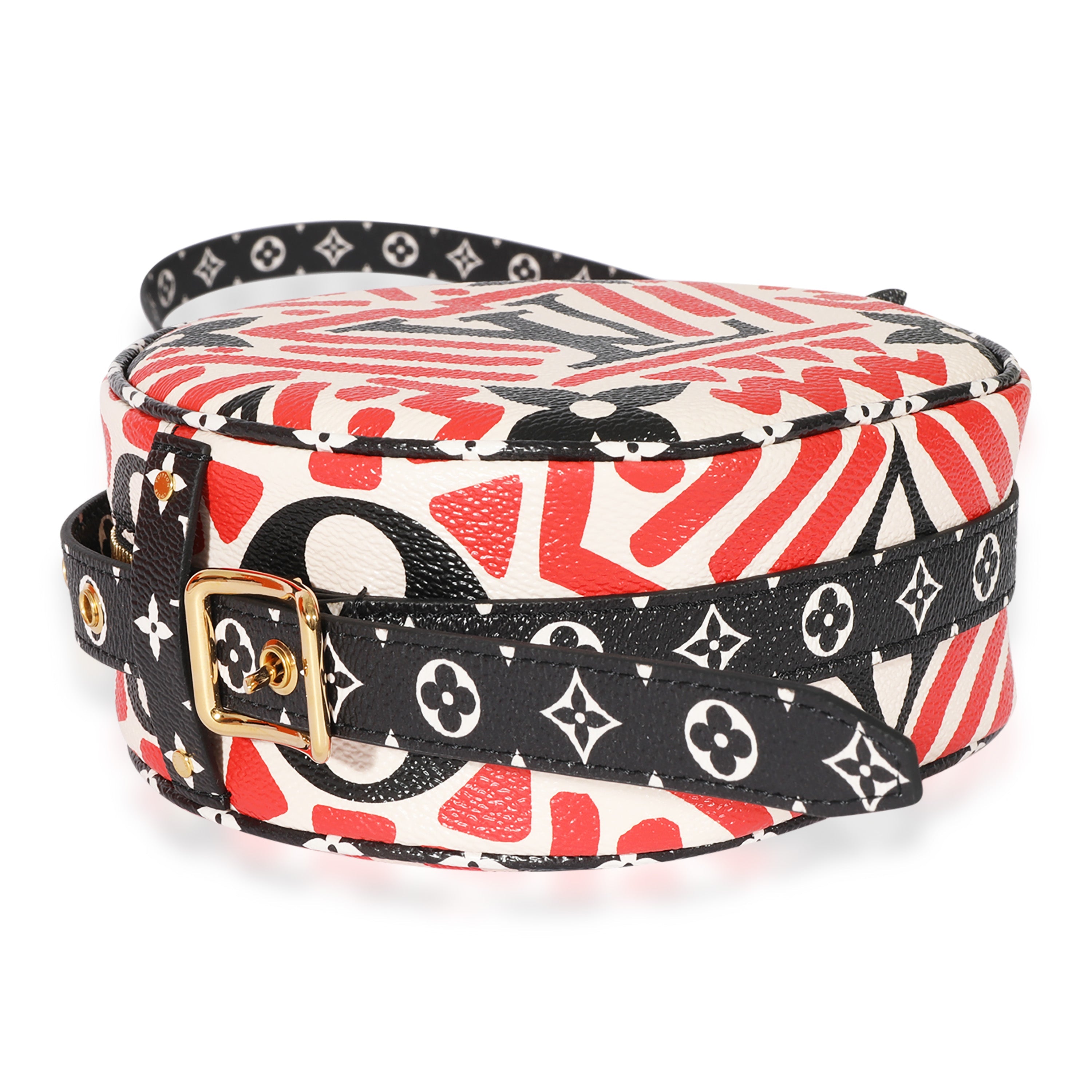 Louis Vuitton Louis Vuitton Cream & Red Giant LV Crafty Boite Chapeau Souple PM