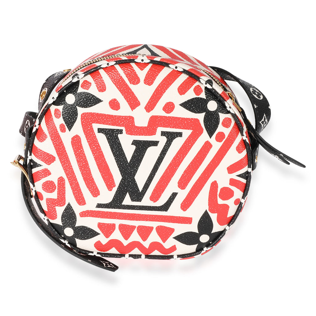 Louis Vuitton Louis Vuitton Cream & Red Giant LV Crafty Boite Chapeau Souple PM
