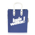 Louis Vuitton Louis Vuitton Blue & White Leather Everyday LV Sac Plat XS