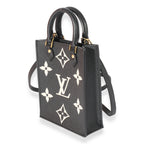 Louis Vuitton Louis Vuitton Black & Beige Monogram Empreinte Petit Sac Plat