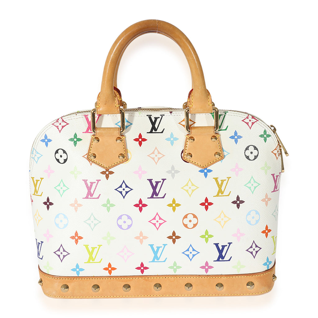 Louis Vuitton Louis Vuitton x Takashi Murakami White Monogram Multicolore Alma PM