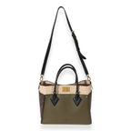 Louis Vuitton Louis Vuitton Monogram Canvas & Green Leather On My Side MM