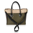 Louis Vuitton Louis Vuitton Monogram Canvas & Green Leather On My Side MM