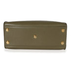 Louis Vuitton Louis Vuitton Monogram Canvas & Green Leather On My Side MM