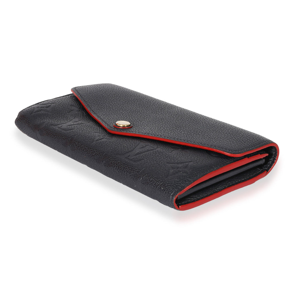 Louis Vuitton Louis Vuitton Marine Rouge Empreinte Sarah Wallet