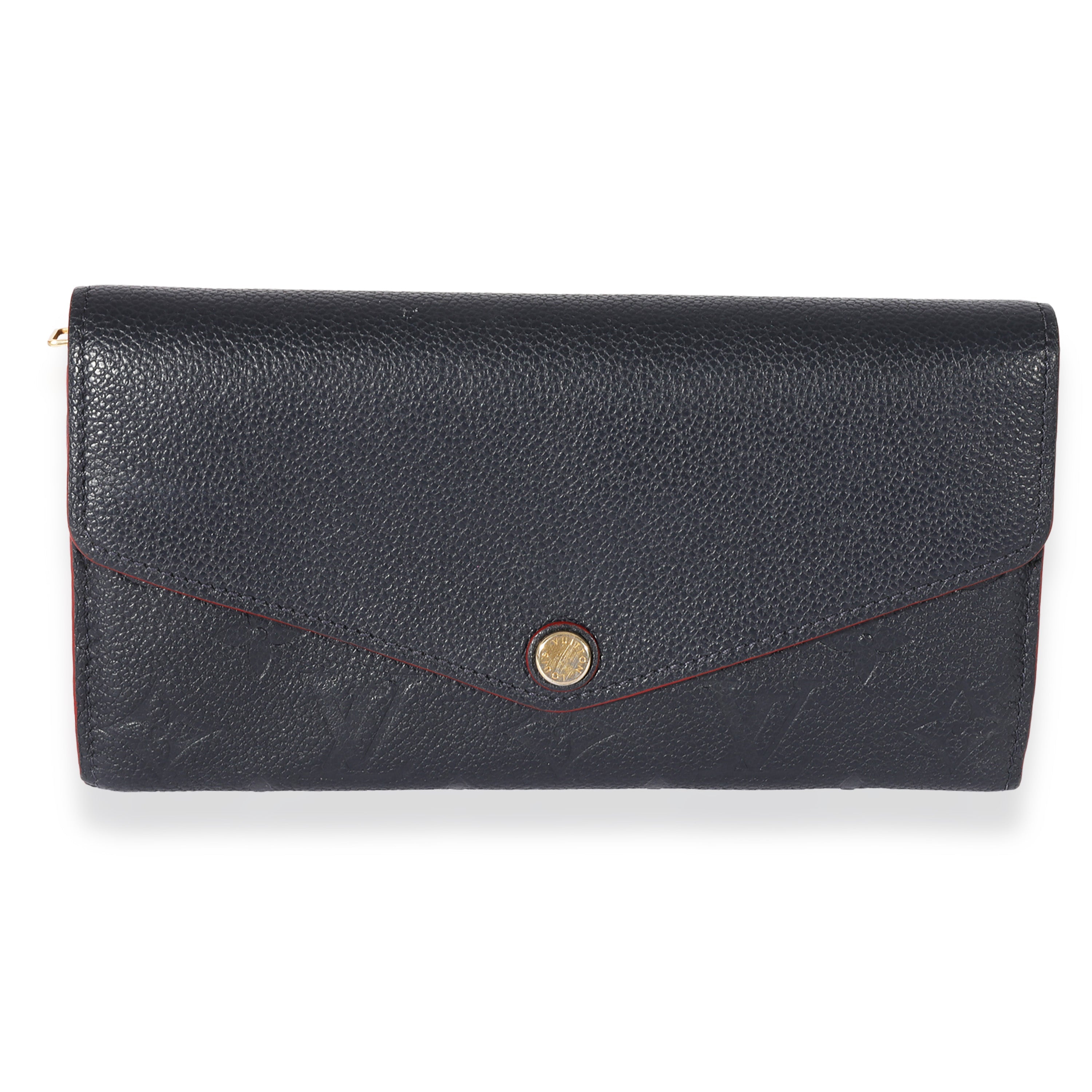 Louis Vuitton Louis Vuitton Marine Rouge Empreinte Sarah Wallet