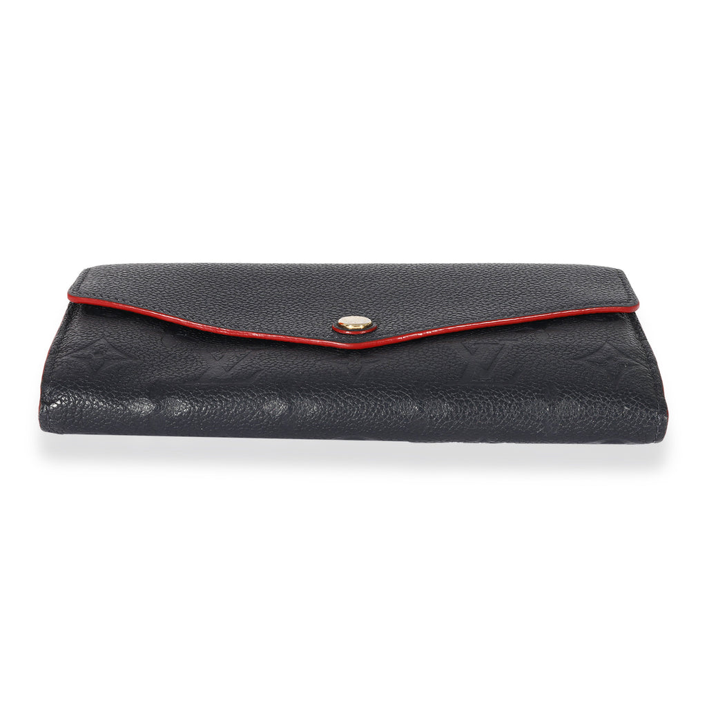 Louis Vuitton Louis Vuitton Marine Rouge Empreinte Sarah Wallet