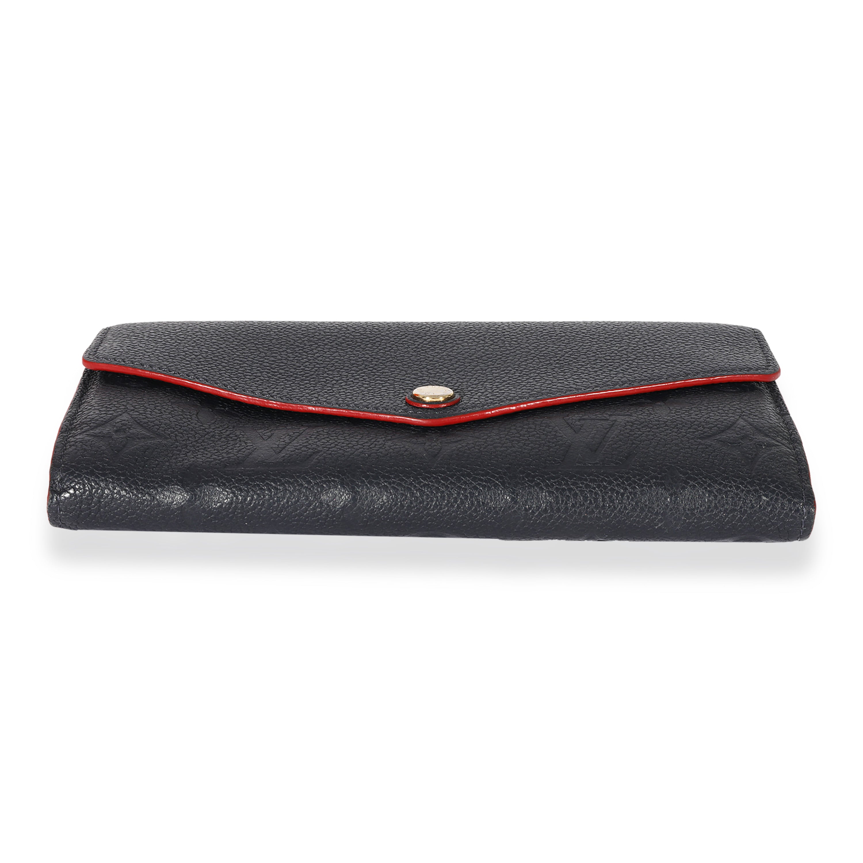 Louis Vuitton Louis Vuitton Marine Rouge Empreinte Sarah Wallet