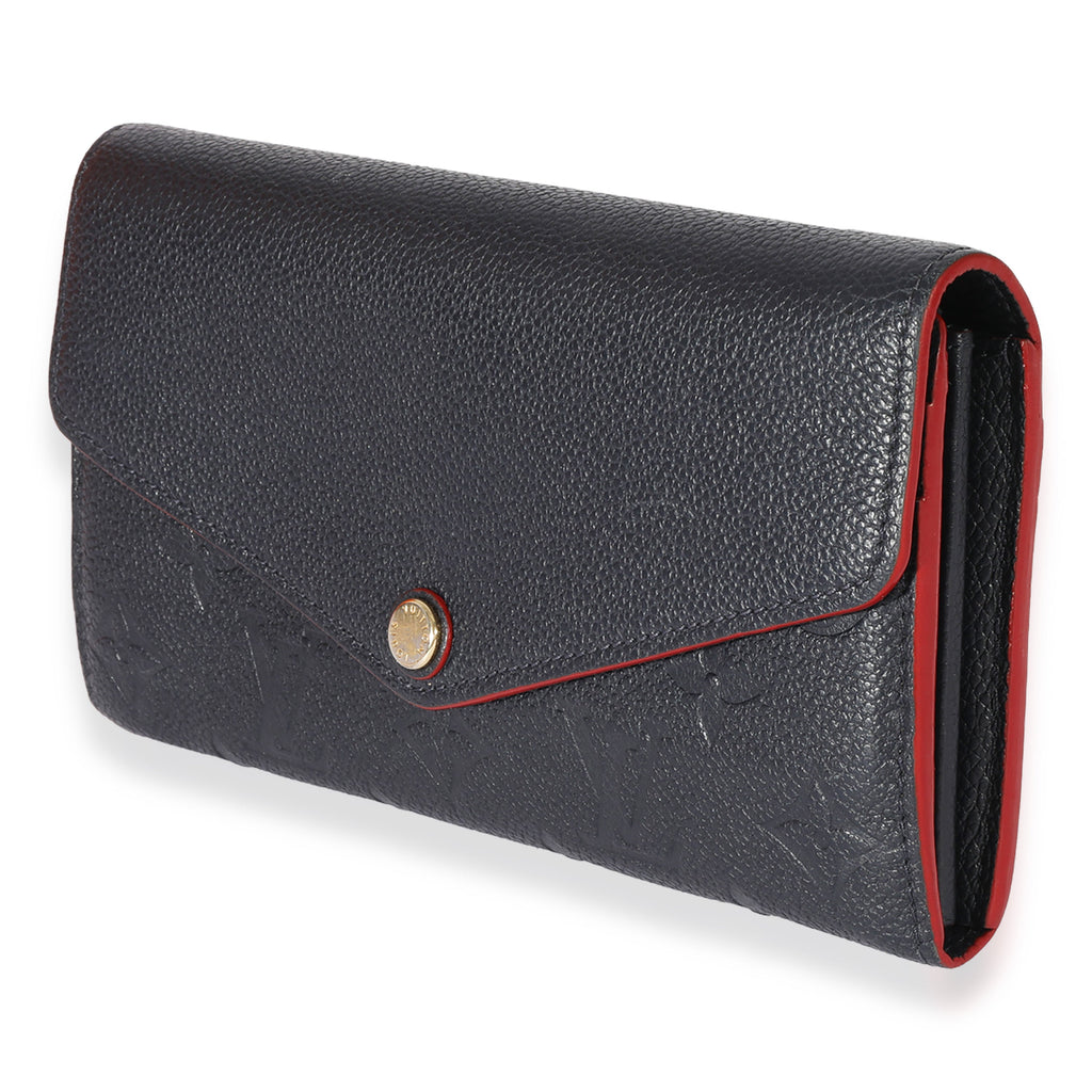 Louis Vuitton Louis Vuitton Marine Rouge Empreinte Sarah Wallet