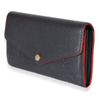 Louis Vuitton Louis Vuitton Marine Rouge Empreinte Sarah Wallet