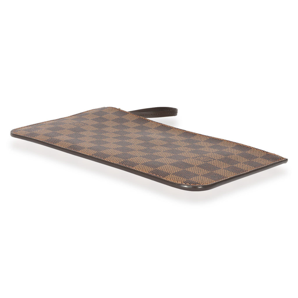 Louis Vuitton Louis Vuitton Damier Ebene Canvas Rose Ballerine Neverfull Pochette