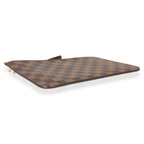 Louis Vuitton Louis Vuitton Damier Ebene Canvas Rose Ballerine Neverfull Pochette