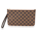 Louis Vuitton Louis Vuitton Damier Ebene Canvas Rose Ballerine Neverfull Pochette