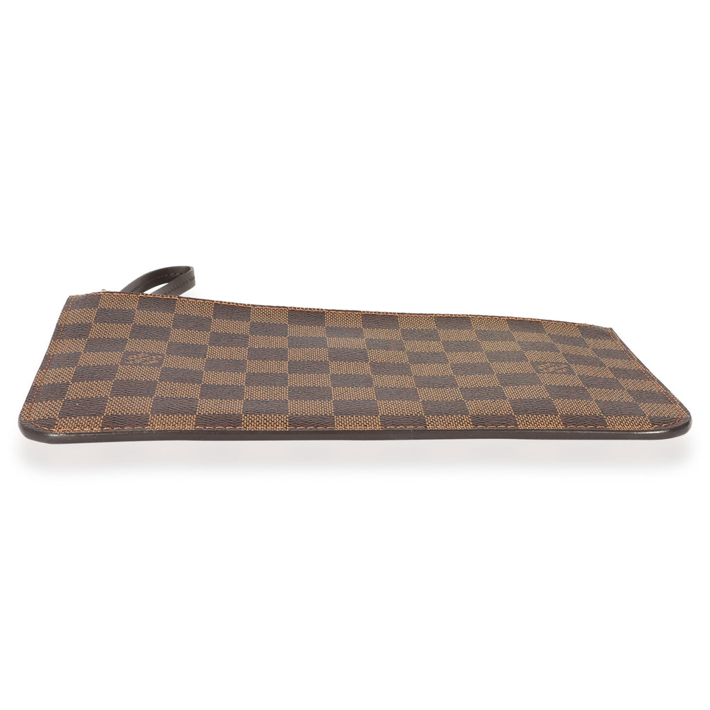Louis Vuitton Louis Vuitton Damier Ebene Canvas Rose Ballerine Neverfull Pochette