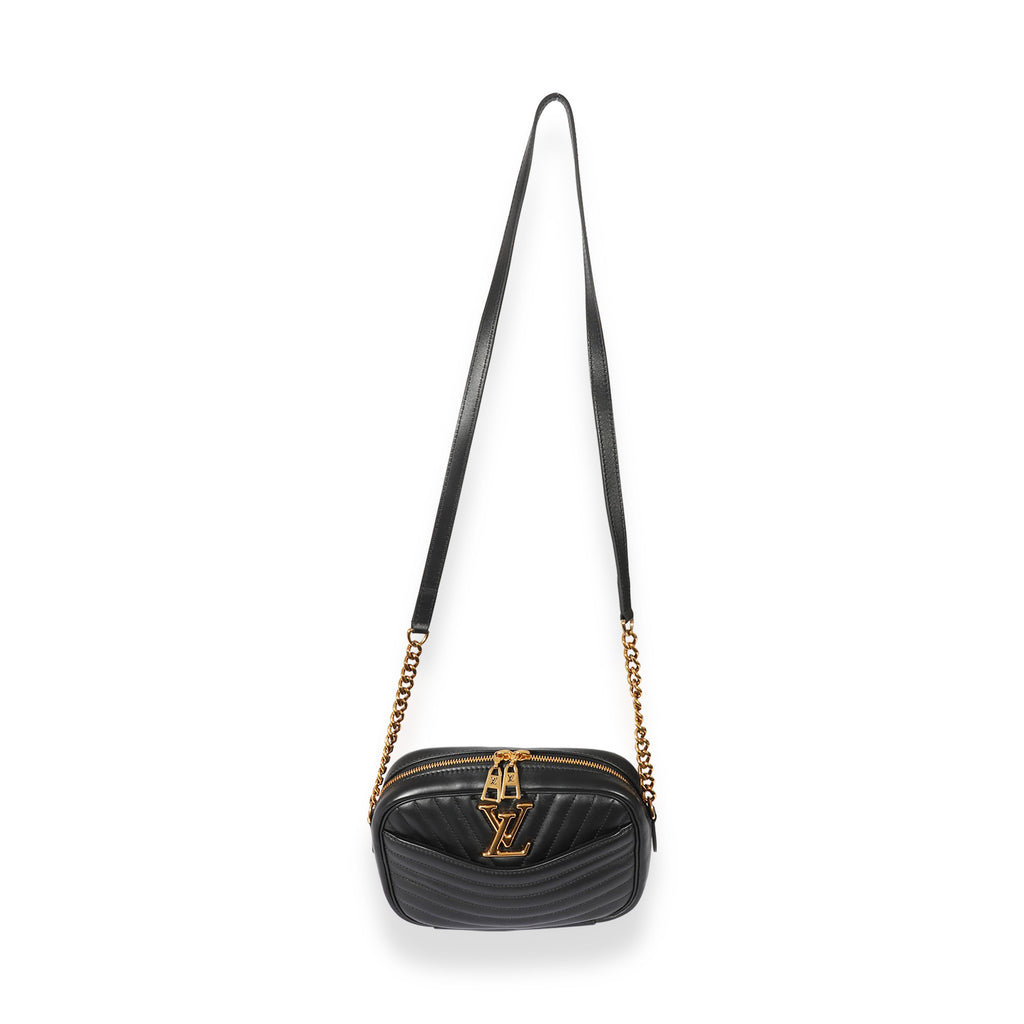 Louis Vuitton Louis Vuitton Black Leather New Wave Camera Bag