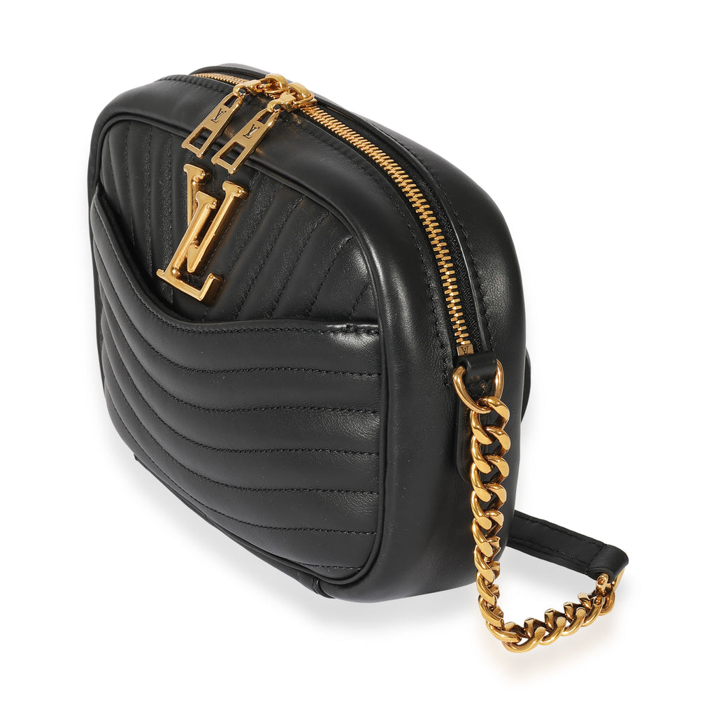 Louis Vuitton Louis Vuitton Black Leather New Wave Camera Bag