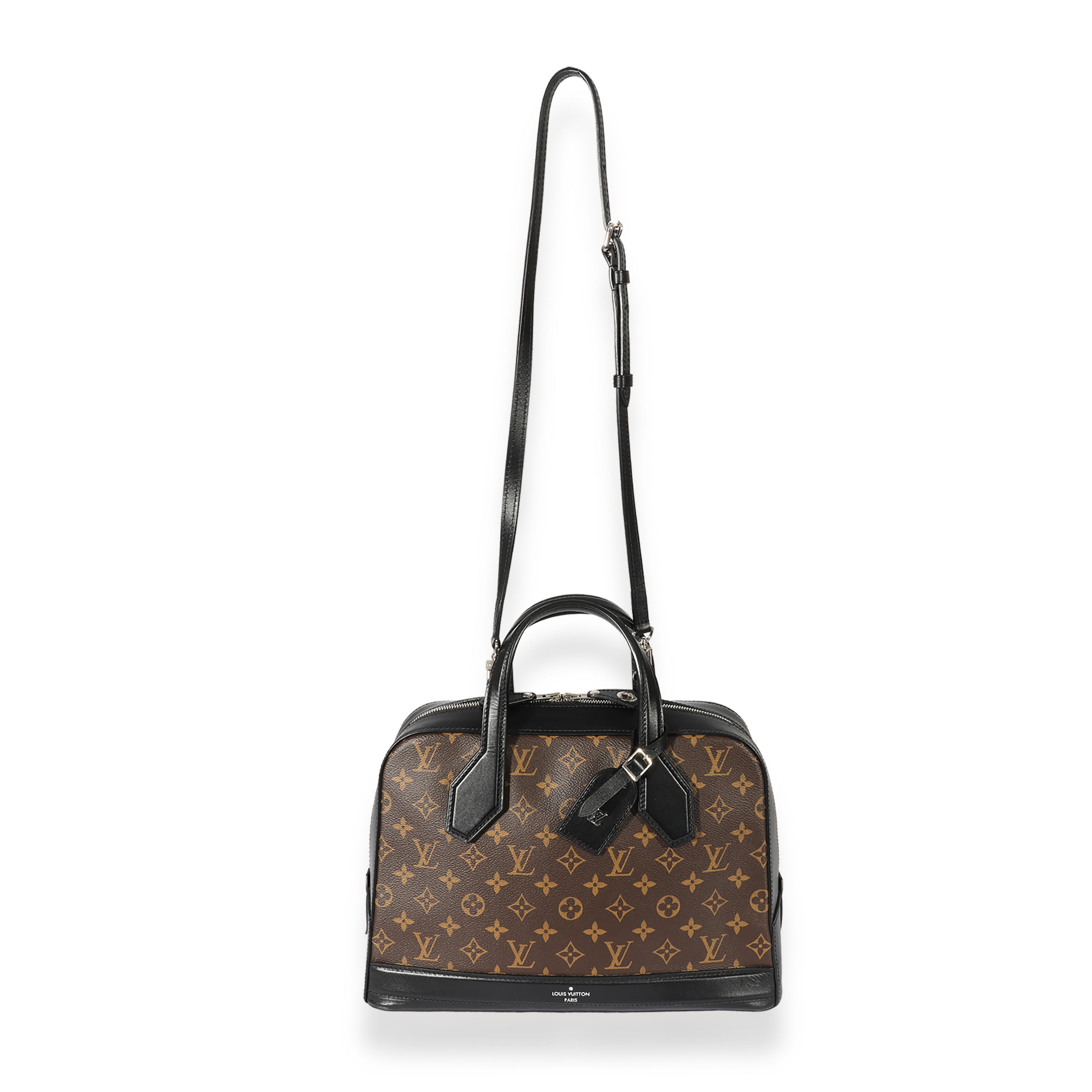 Louis Vuitton Louis Vuitton Monogram Canvas & Black Leather Dora MM