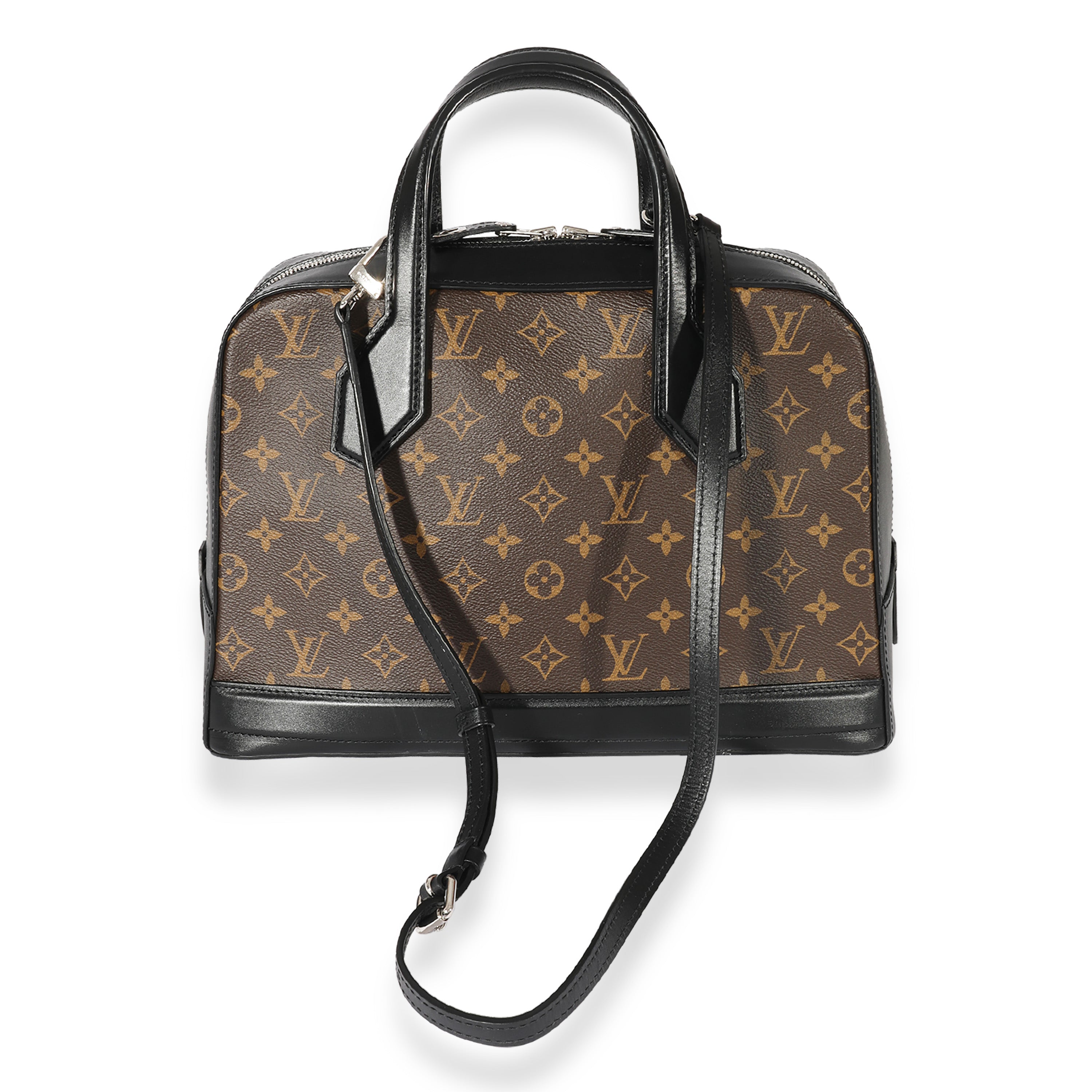 Louis Vuitton Louis Vuitton Monogram Canvas & Black Leather Dora MM