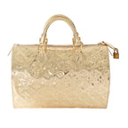 Louis Vuitton Louis Vuitton Monogram Miroir Vinyl Gold Speedy 30