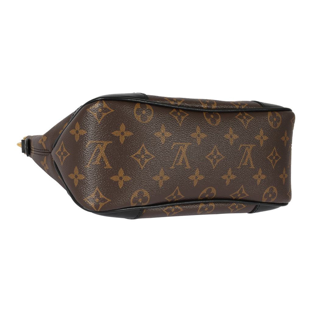 Louis Vuitton Louis Vuitton Black Leather & Monogram Canvas Boulogne NM