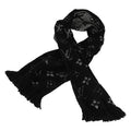 Louis Vuitton Louis Vuitton Black Silver Logomania Shine Scarf